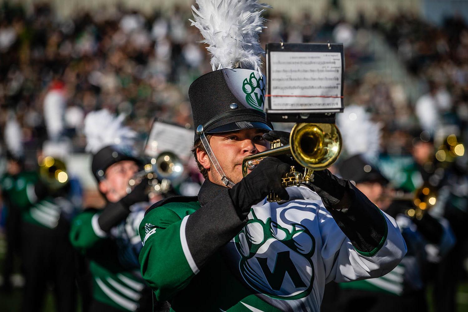 The Bearcat Marching Band is the 12th man