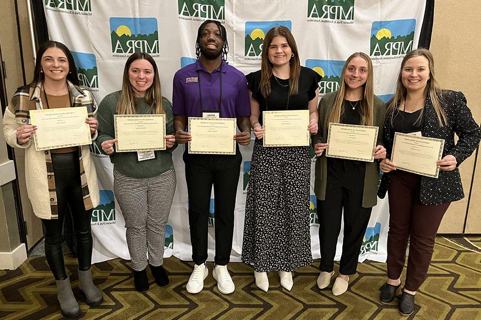 State association awards scholarships to recreation students 