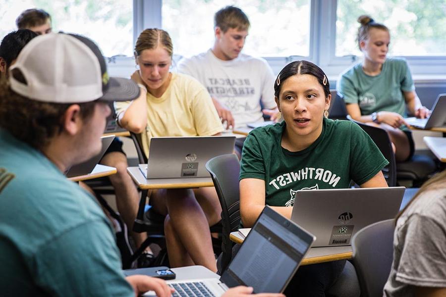 Northwest core courses and profession-based experiences, combined with a variety of resources and services at the University, help students successfully obtain degrees and pursue careers of their choice. (Photo by Lauren Adams/Northwest Missouri State University)