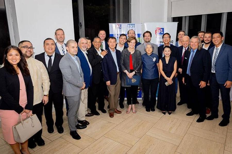 Thomas Merlot (second from left) and Dr. Rod Barr (sixth from right) accompanied representatives of nine U.S. companies on a trade mission to the Philippines to advance agricultural technology and food security in Southeast Asia. (Submitted photos)