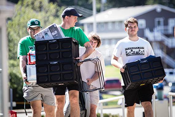 Northwest students moving out of their residences at the conclusion of the fall semester are encouraged to donate unwanted items and help reduce landfill waste by participating in the biannual Big Green Move Out. (Chandu Ravi Krishna/Northwest Missouri State University)