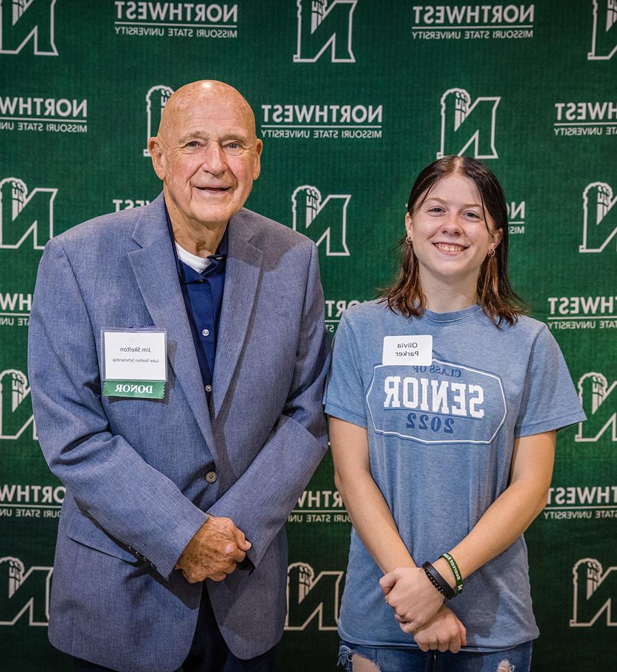 Olivia Parker with Jim Skelton, son of Luke Skelton  